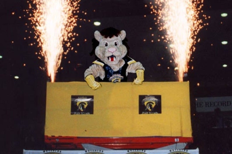King Warrior with fireworks