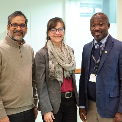 Dr. Prateep Nayak,Dr. Michaela Hynie and Dr. Aheto after the lecture. 