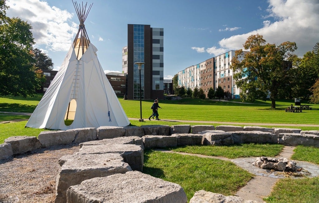Indigenous fire grounds at United College campus