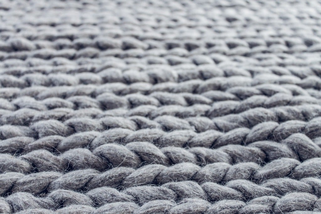 close up of knitted fabric