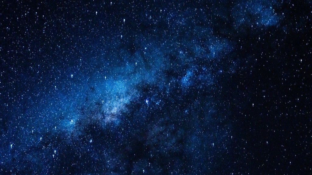 The milky way in space 