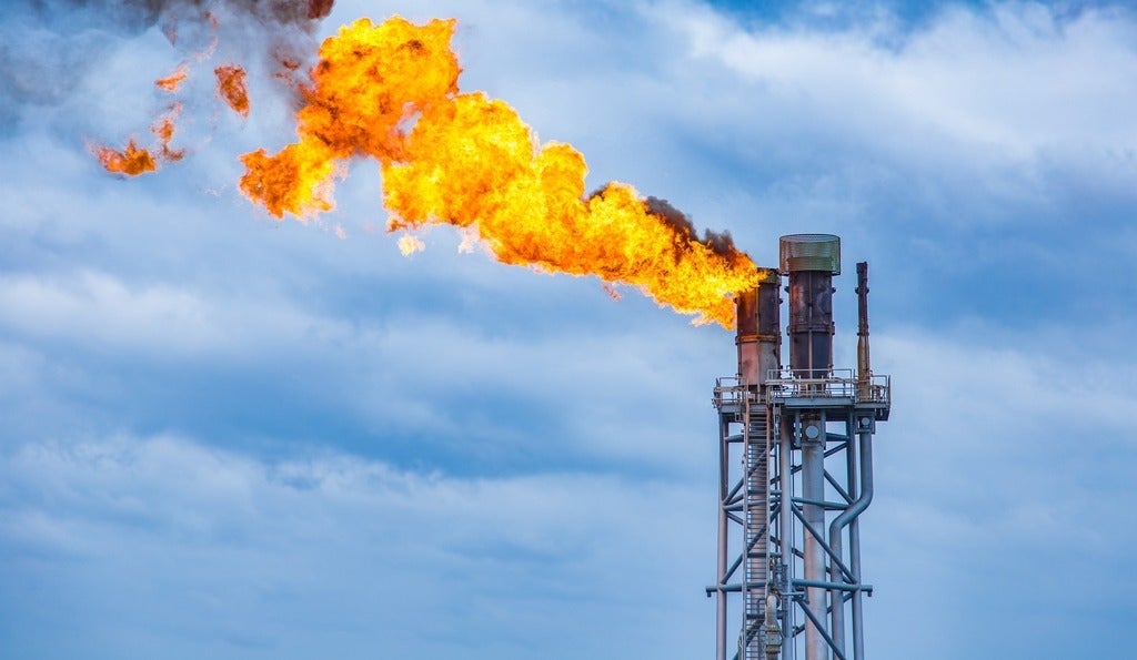 A flare stack.