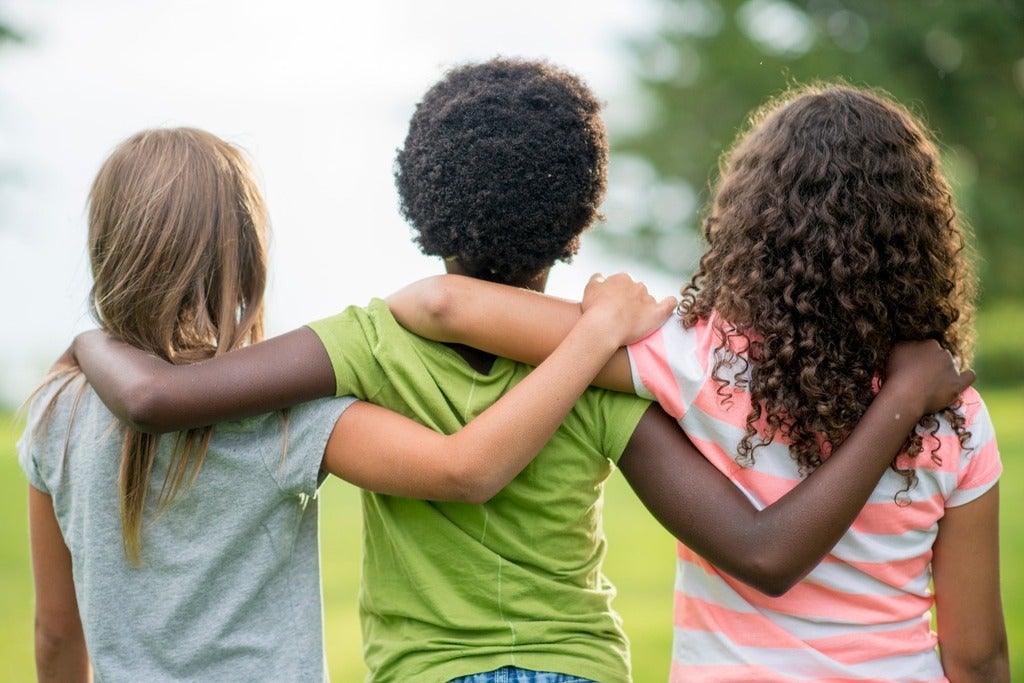 Friends standing together 
