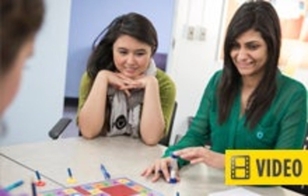 international students connect during games