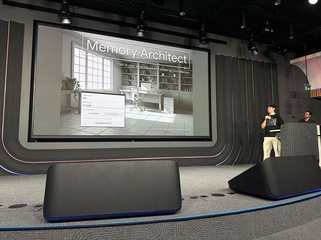 Students present their project, "Memory Architect"