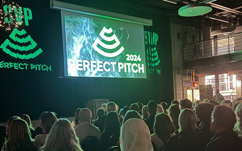 Audience of more than 350 community members waiting for the SVP Perfect Pitch event to start