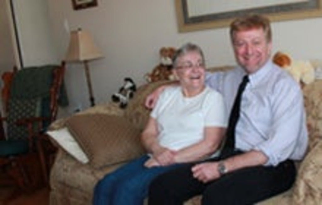 University of Waterloo School of Planning professor John Lewis and his mother