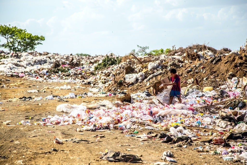 Plastic dumped 