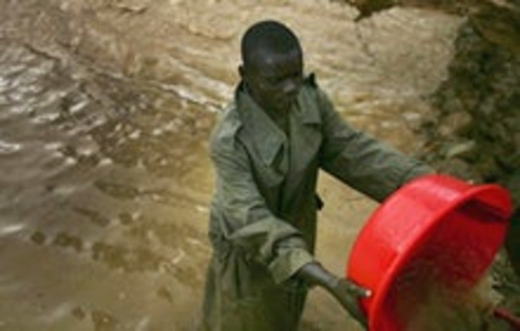 Child worker in the Congo