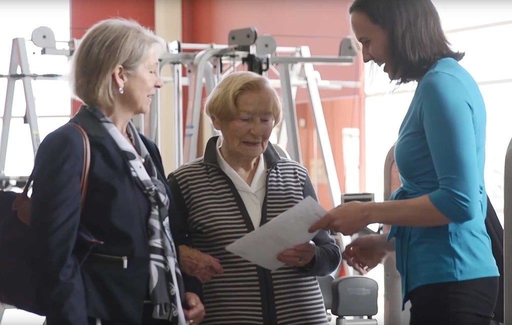 Laura Middleton with patients