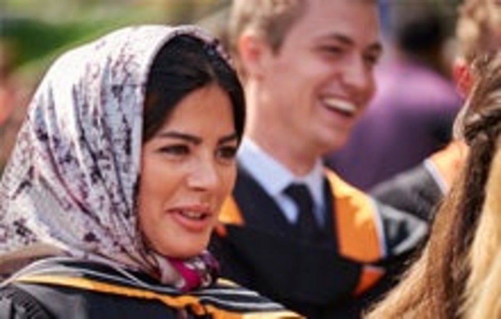 UWaterloo grads socializing post-ceremony