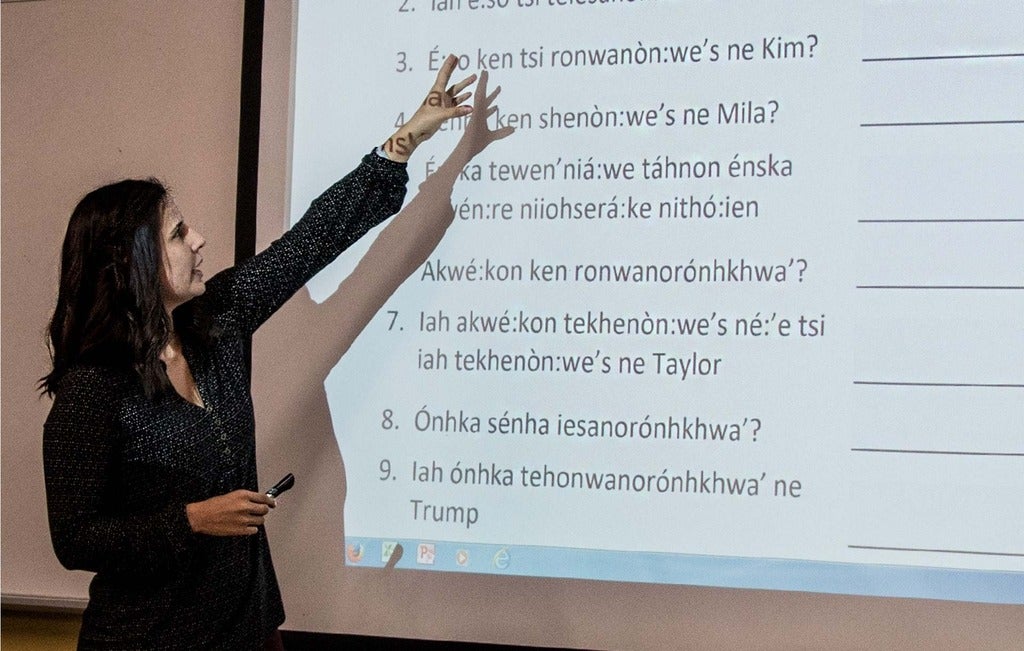 Nicole explaining test