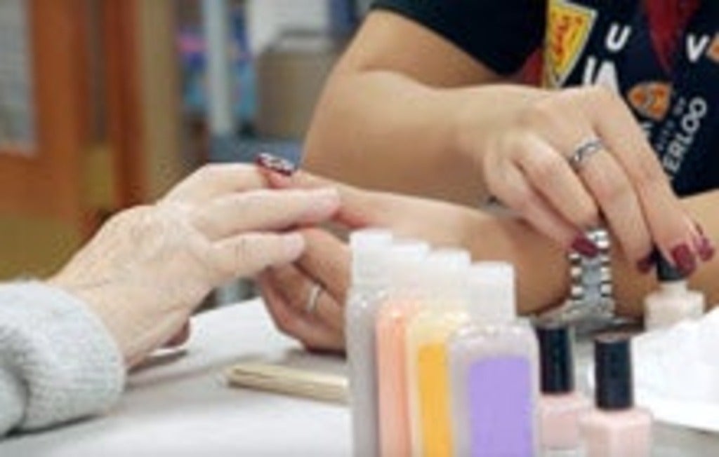Waterloo student paints elderly womens nails