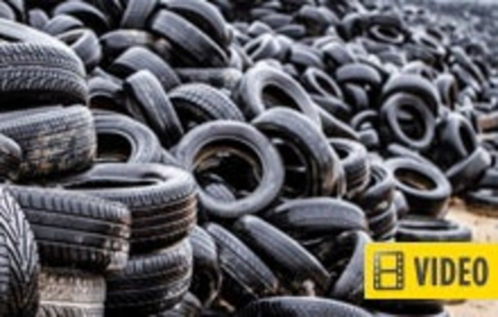 Landfill full of tires - article contains video