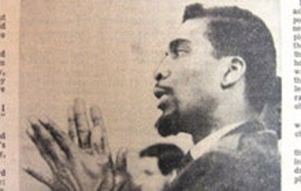 Newspaper clipping of Rocky Jones