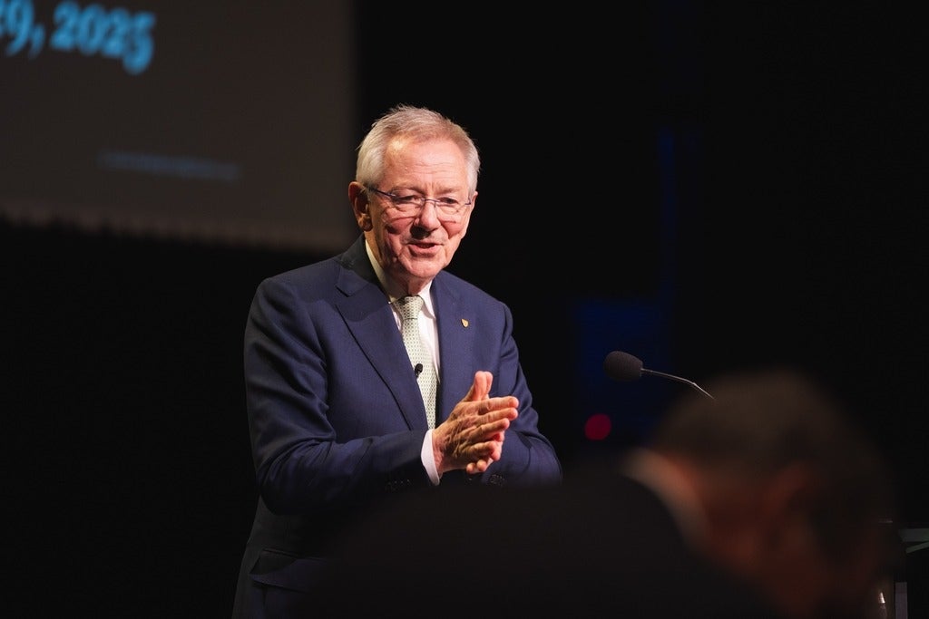 Sir Andrew Steer speaking. 