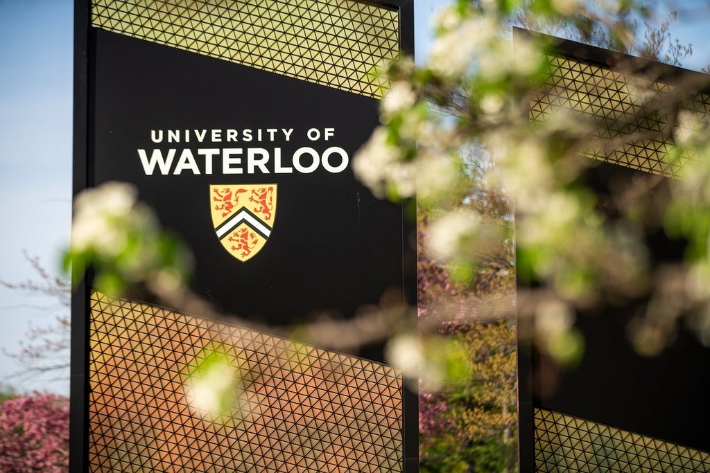 University of Waterloo sign