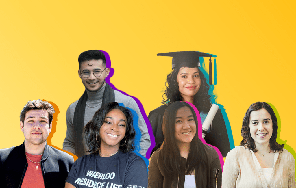 Graphic of class of 2021 valedictorian portraits