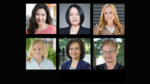 Portrait photos of the six Waterloo women voted most powerful women of 2021