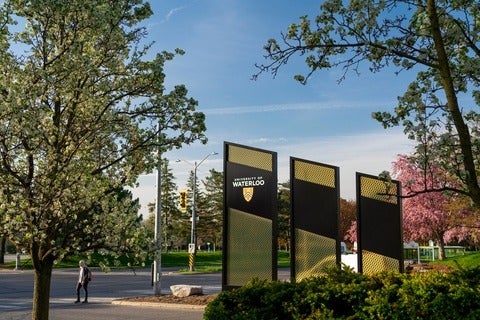 University of Waterloo sign