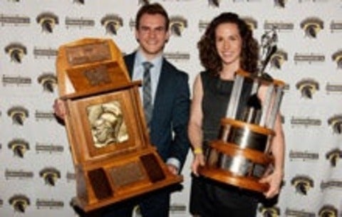 Warrior Athletes of the Year Colin Behenna and Naomi Lance