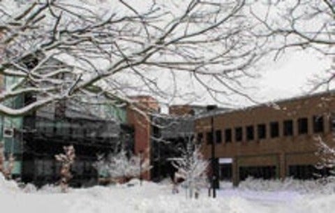 Bert Matthews Hall in Winter
