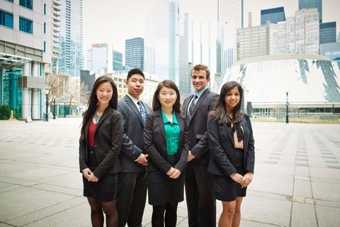 Group of University of Waterloo Co-op students in Toronto