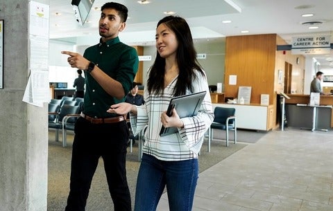 Students talking