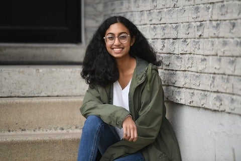 First-year engineering student Charlene Rocha
