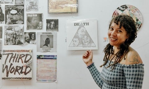 Charlie Star in her studio