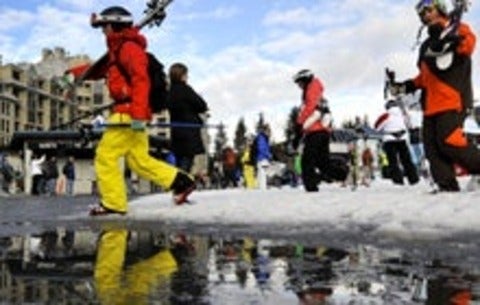 Climate change affects ski conditions