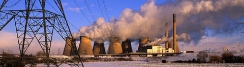 Electricity pylons national grid supplying