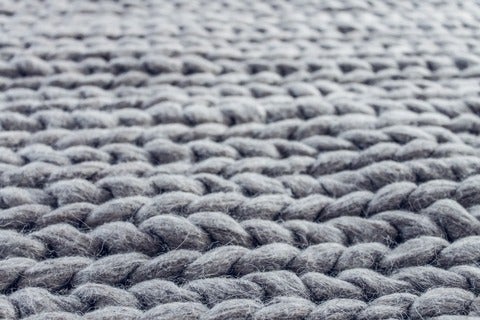 close up of knitted fabric