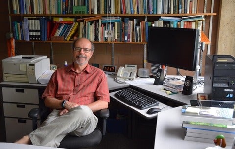 Professor Macleod in his office