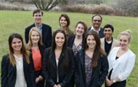 group photo of students and professors attending this year's climate conference