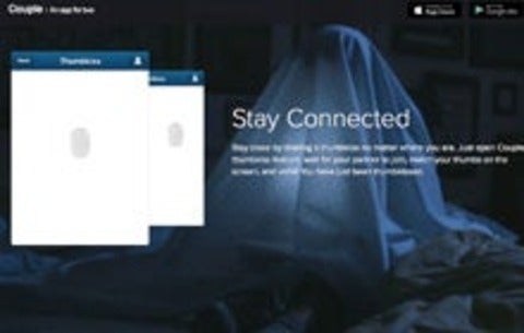 Couple app 'thumbkiss' feature