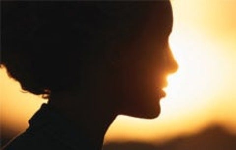 silohuette of a woman