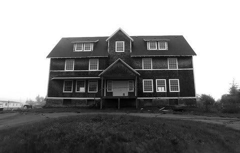 Black and white farmhouse