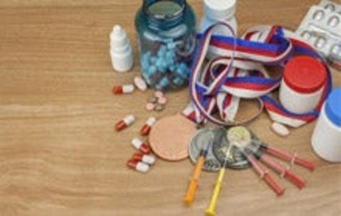 needles, pills and sports medals