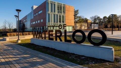 University of Waterloo sign