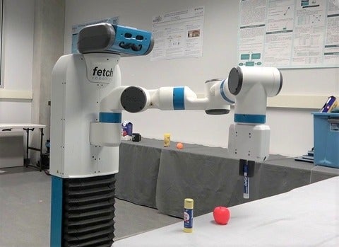 Fetch, the mobile manipulator robot used in the study
