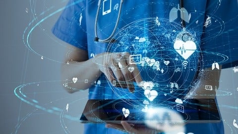 doctor using technology and tablet