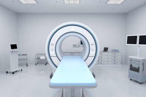 3D rendering of MRI scan machine 