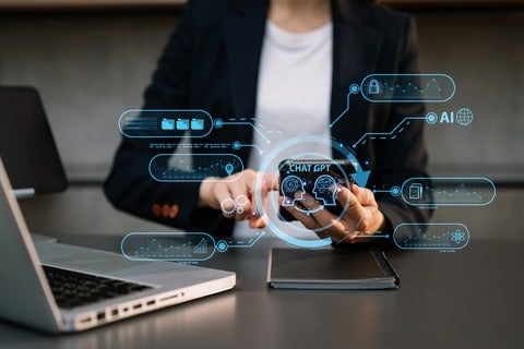 artistic rendering of AI in action