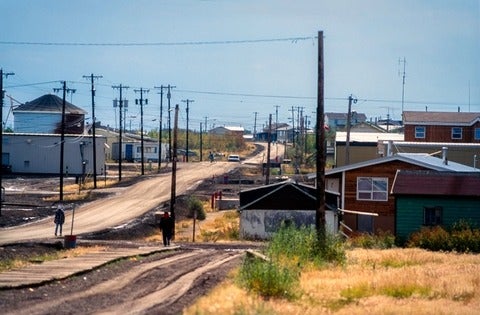 Town of Fort McPherson, Northwest Territories, Canada