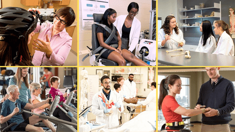 Collage of University of Waterloo students across health and wellness programs