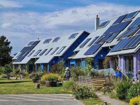 Houses with solar panels
