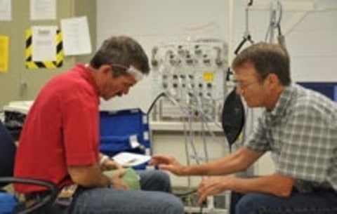 Chris Hadfield participating in Waterloo research