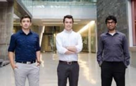 Lumotune founders Hooman Safaee, Matin Esfahani and Shafi Siddiqi