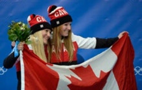 Heather Moyse and Kaillie Humphries